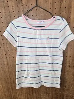 美品✨️ミキハウス ボーダー バレエ女の子のサムネイル