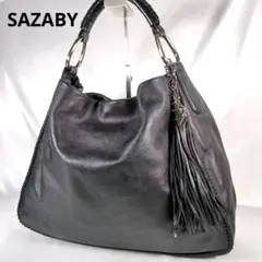 【美品】SAZABY サザビー レザー ショルダーバッグ　A4可