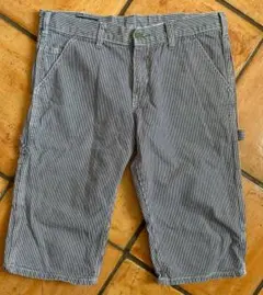 ★OSH KOSH(オシュコシュ)ヒッコリー ペインターハーフパンツ Lサイズのサムネイル