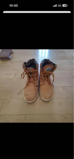 VANS ブラウン ハイカットブーツレディース23