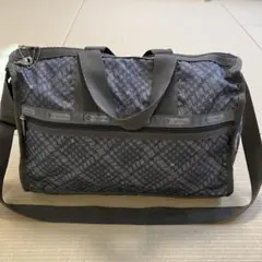 レスポートサック ボストンバッグ 2way グレー ポーチ付き　鍵付き