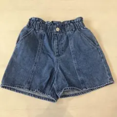 140サイズ 綿100% デニムショートパンツ