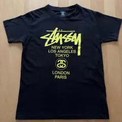 Stüssy XL 黒 Tシャツ 都市名プリント