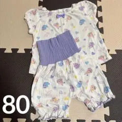 80cm ユニコーン柄 ベビー半袖パジャマ