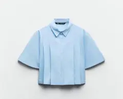 ZARA プリーツショートスリーブシャツのサムネイル