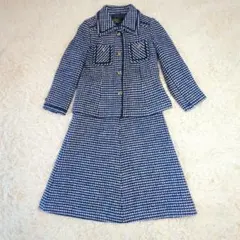 コマンド CYNSIA バブリースーツ 厚手 レトロ 昭和 平成 チェック柄 M