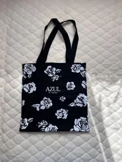 AZUL 花柄 トートバッグ 黒のサムネイル