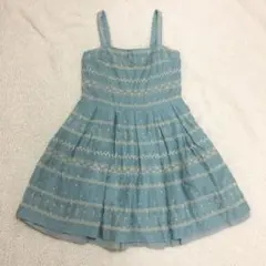 ジェーンマープル　jane marple ワンピース　花柄　ブルー　ドレス