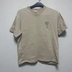 ami ベージュ Tシャツ ハートロゴのサムネイル