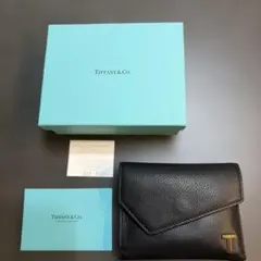 中古美品　Tiffany & Co. ブラックレザー財布のサムネイル