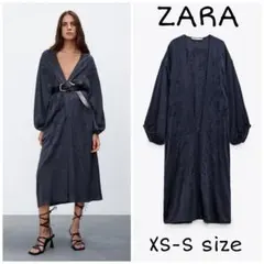 タグ付 未使用新品】【希少レア】 ZARAザラ キモノ風ガウン ドット