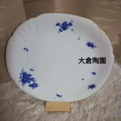 大倉陶園 瑠璃片葉金蝕 ブルーローズ - メルカリ