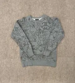 Old STÜSSY グレー キャラクター柄 トレーナー