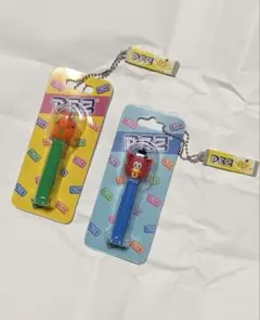PEZミニフィギュアキーチェーン2個セット【匿名発送】