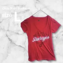 Ohio State Buckeyes【L】半袖Tシャツ 赤