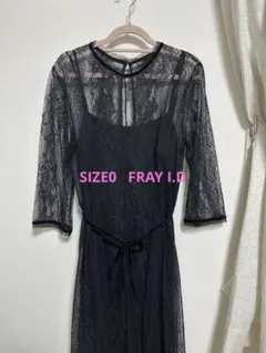 【FRAY I.D】ドレスワンピース　ブラック SIZE0(S)