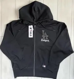 【未使用品Ｌ】MLB ドジャース●セットアップ【ジップ・パーカー+ジョガー】 MLB ドジャース クロップド丈 ショート ジップ パーカー