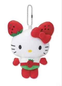 ☆良品☆ サンリオ ハローキティ イチゴマン ぬいぐるみ(タグ付き) 約