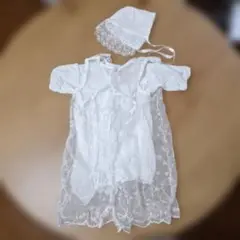 ホワイト刺繍付きベビー服セット