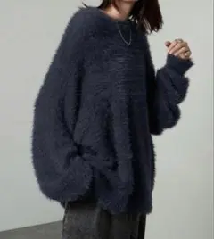 アルフレッドアレックス ジャギーニット