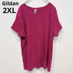 希少✨ 2XLサイズ Gildan ソフトスタイル 半袖Tシャツ ピンクのサムネイル
