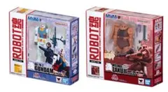 ガンダム　ROBOT魂 ミニチュアコレクション　シャア専用ザクII・ガンダム