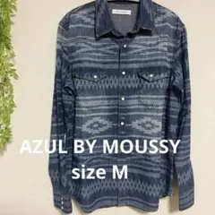 AZUL BY MOUSSY アズールバイマウジー シャツ 長袖 ネイティブ柄