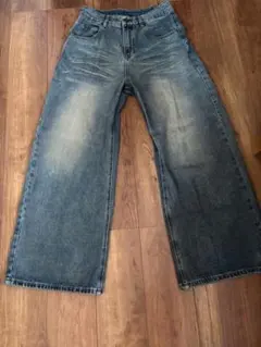 WASH DENIM ユニセックスデニム QS86 Chikashitsu +】dirty wash semi 