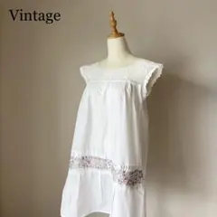 ヴィンテージ　古着　刺繍　ワンピース　レトロワンピース