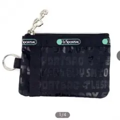 レスポートサック スヌーピー タイポグラフィ　キーコイン　IDカード、定期入れ