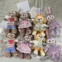 ディズニー　リゾート　ダッフィー　ぬいぐるみバッジ　セット
