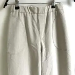 H UshPuppiesベージュ ワイドパンツ サイドポケット付良好、人気商品