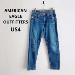 アメリカンイーグル▶ハイライズデニムパンツ ブルー サイズM ストレッチのサムネイル
