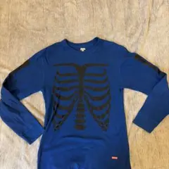 M Supreme Hanes Bones Thermal Crew ボーン 青