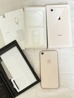 iPhone8 64GB 美品　未使用フィルム付　ピンクゴールド　simフリー