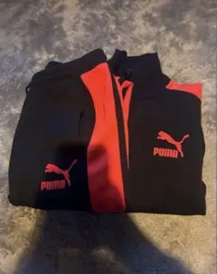 PUMA TRACK '68 トラックジャケット ブラック/レッド