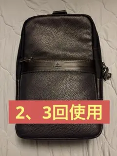 ランバンオンブルー 定価2万5300円 ワンショルダーバッグ 牛革 ボディバッグ