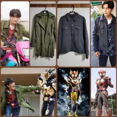 仮面ライダーヴァレン辛木田絆斗着用衣装カーキトレンチコートLサイズ