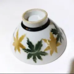 アンティーク　紅葉柄　茶碗　カフェオレボウルのサムネイル