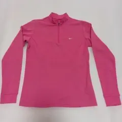83989 ナイキゴルフ　ハーフジップポロシャツ　ピンク　M Nike Golf 長袖 ジップポロシャツ M レッド - メルカリ