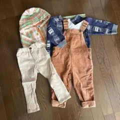 セール‼️Hush Hush 90オーバーオール・スウェット・パンツセットライオン