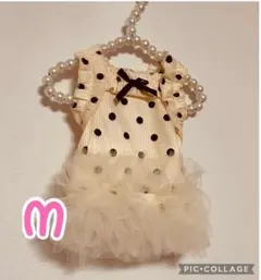 犬服M チュール　豪華ワンピース　フリル　セレブキャミワンピ
