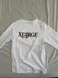 エクストララージ　XLARGE 白ロンT 刺繍