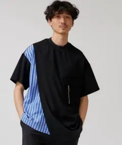 CULLNI クル二 カットソー ストライプ ドッキング Tシャツ - メルカリ