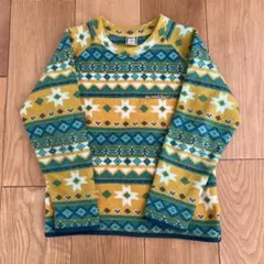 モンベル　120cm クリマプラス 100 プリント ライトスウェット