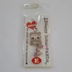 ADVENTURE WORLD パンダキーホルダー イニシャルE