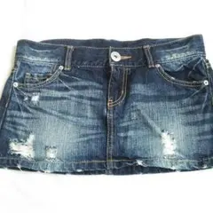 美品♡INGNI ダメージ加工　デニムスカート