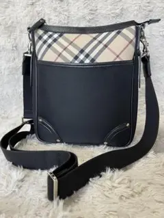 「即発送」BURBERRY バーバリー　ノバチェック柄 ショルダーバッグ