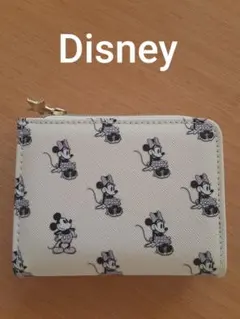 Disney　ディズニー　ミッキー　ミニー　財布　ホワイト