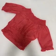 オフショルダー ブラウス ピンク系のサムネイル